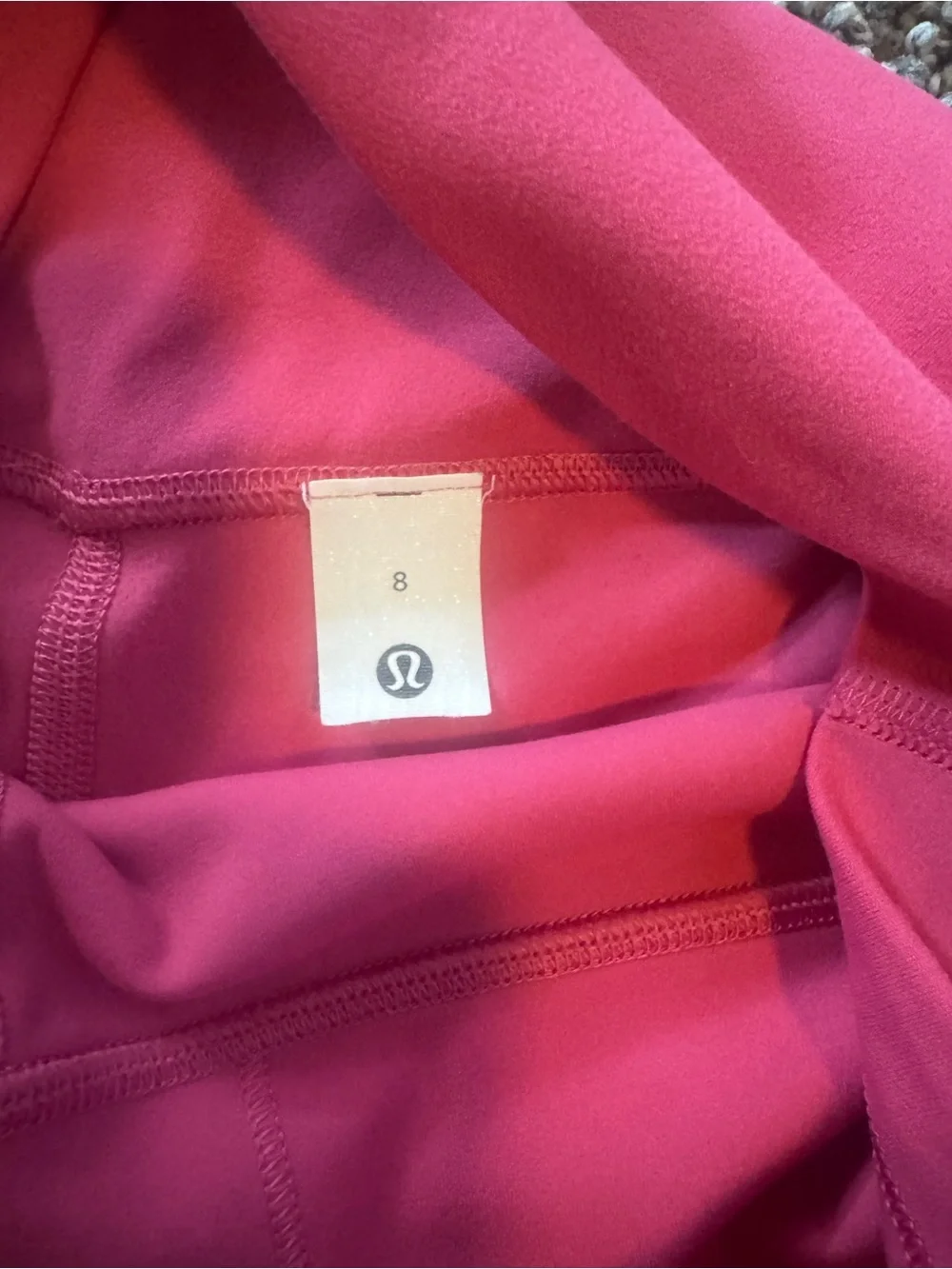 Lululemon Hot Pink Bra & High-Waist Bike Shorts Set